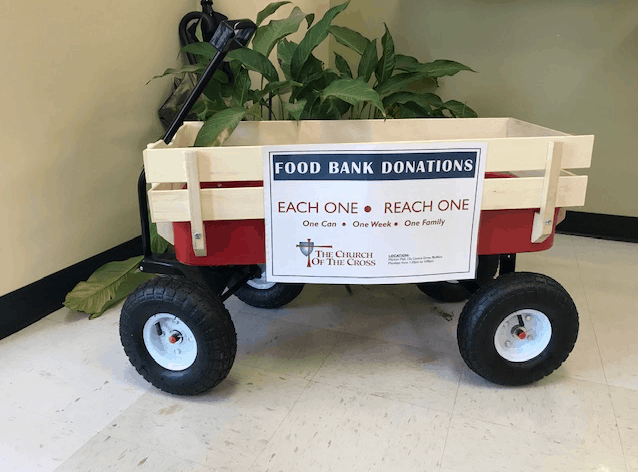 Food Bank donation wagon