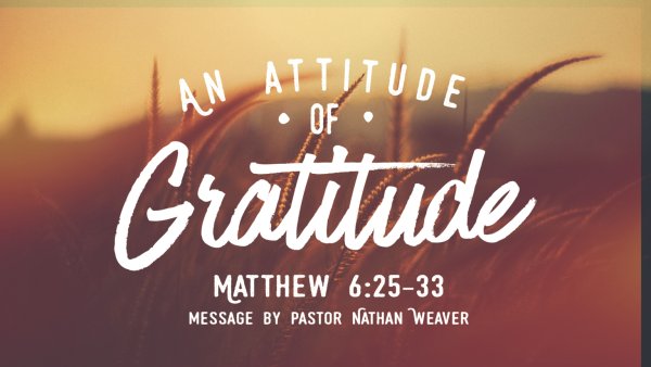 An Attitude of Gratitude